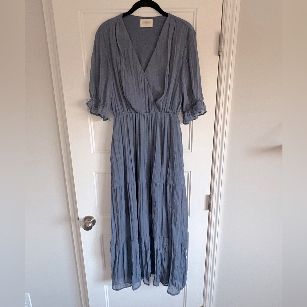 Bella Ella maxi dress, blue, size small